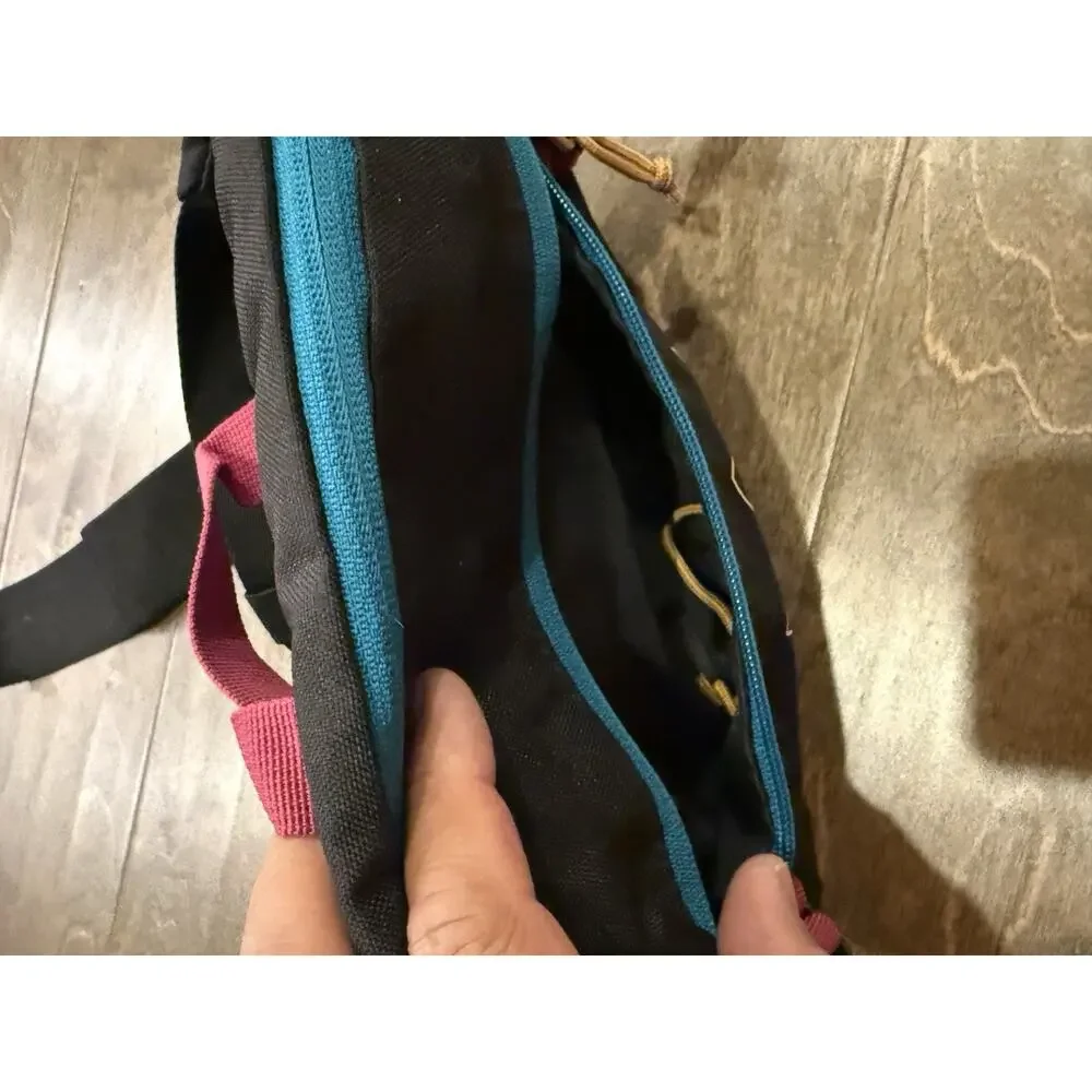 Adidas Originals Black Pink Blue Utility Crossbody Fanny Pack Retro Waist Bag OS